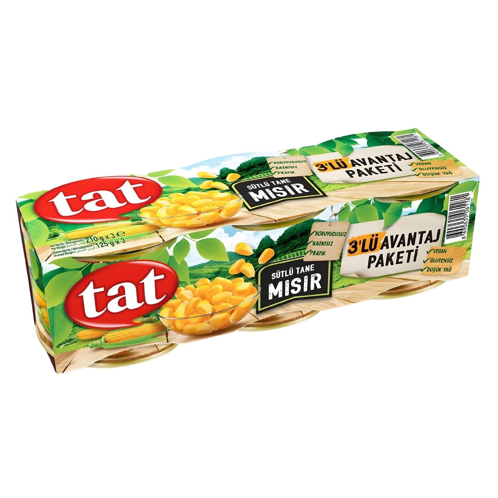 TAT KONSERVE MISIR 3'LÜ 210 GR