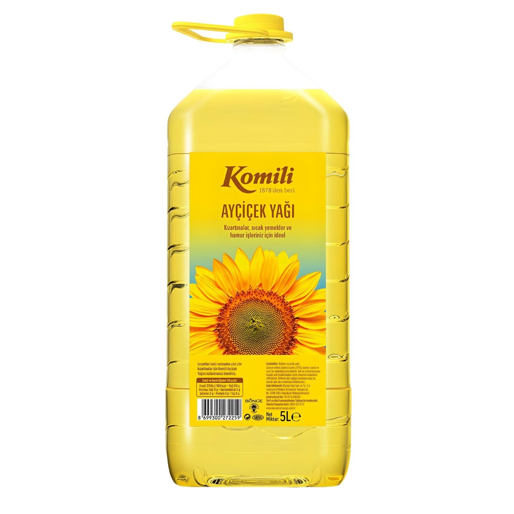 KOMİLİ AYÇİÇEK YAĞI 5 LT PET