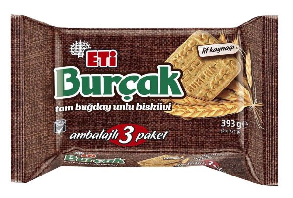 ETİ BURÇAK TAM BUĞDAY 3'LÜ 393 GR