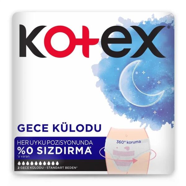 KOTEX GECE KÜLODU 2 ADET