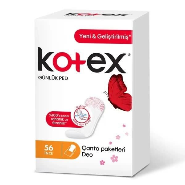 KOTEX GÜNLÜK PED İNCE 56 ADET
