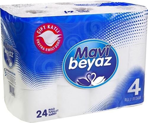 MAVİ BEYAZ TUV. KAĞIDI 24'LÜ*4