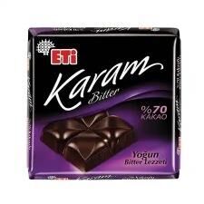 ETİ KARAM %70 BİTTER KARE 60 GR