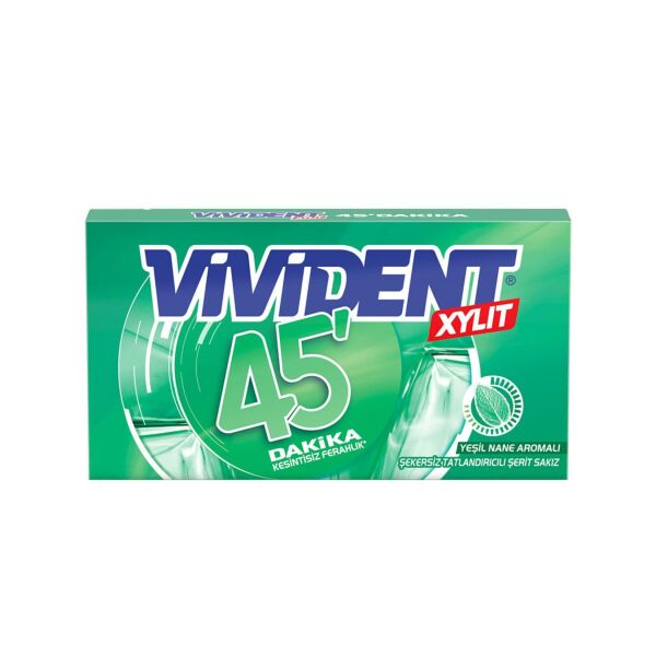 VİVİDENT 45 DAKİKA YEŞİL NANE 26 GR