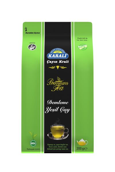 KARALİ PREMİUM YEŞİLÇAY DÖKME 200 GR