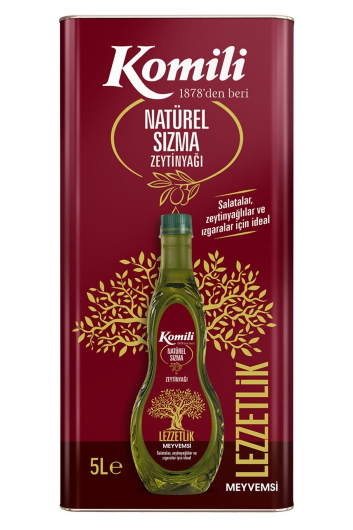 KOMİLİ NATUREL SIZMA ZEYTİNYAĞI 5 LT
