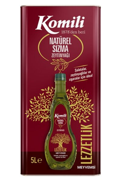 KOMİLİ NATUREL SIZMA ZEYTİNYAĞI 5 LT