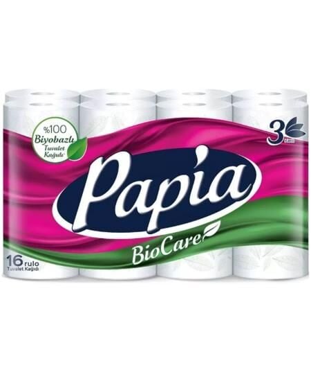 PAPİA TUVALET KAĞIDI 16'LI 3 KATLI