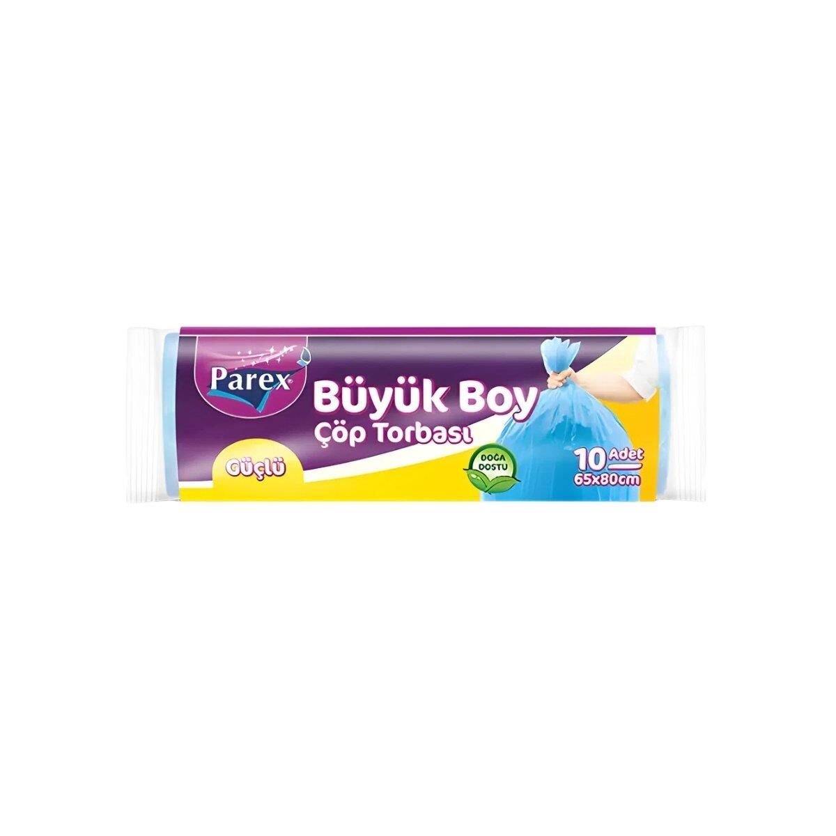 PAREX ÇÖP TORBASI BÜYÜK BOY GÜÇLÜ 10'Lİ