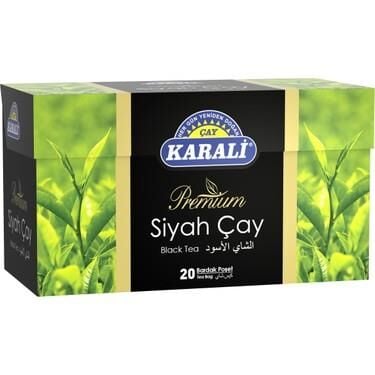 KARALİ PREMİUM SİYAH BARDAK POŞET 2 GR 20 Lİ