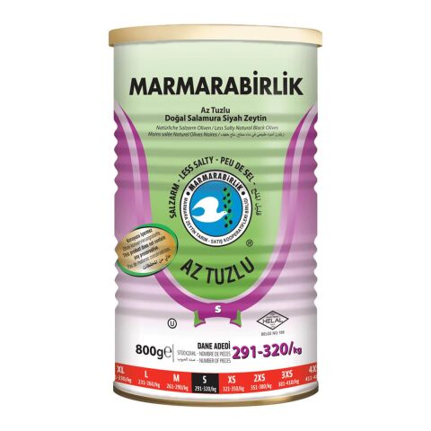 MARMARABİRLİK AZ TUZLU SALAMURA ZEYTİN 800 GR
