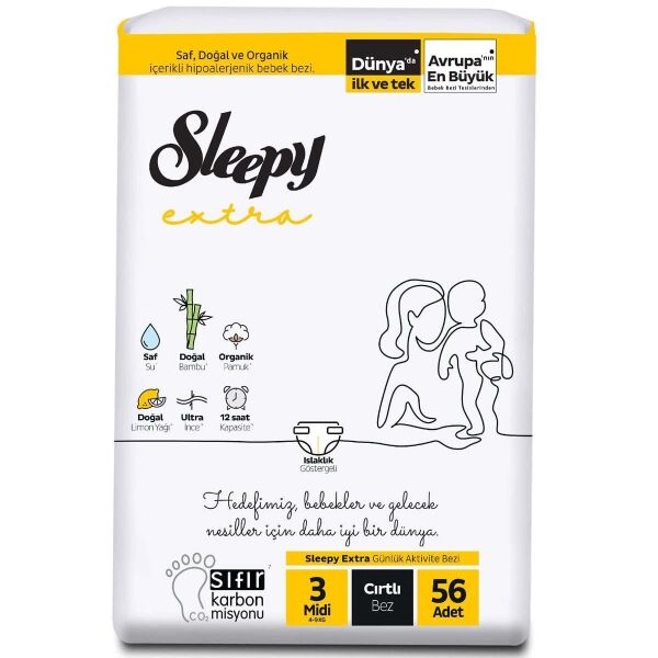 SLEPPY EXTRA 2'Lİ 3 NUMARA 56'LI