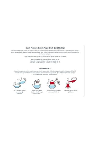 KARALİ PREMİUM DEMLİK POŞET 250*24 GR