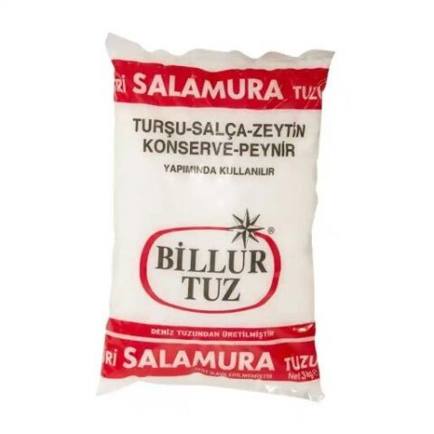 BİLLUR TUZ İRİ SALAMURA 3000GR