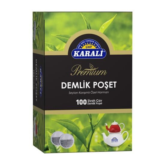 KARALİ PREMİUM DEMLİK POŞET SİYAH ÇAY 100X3,2 GR X 12 ADET
