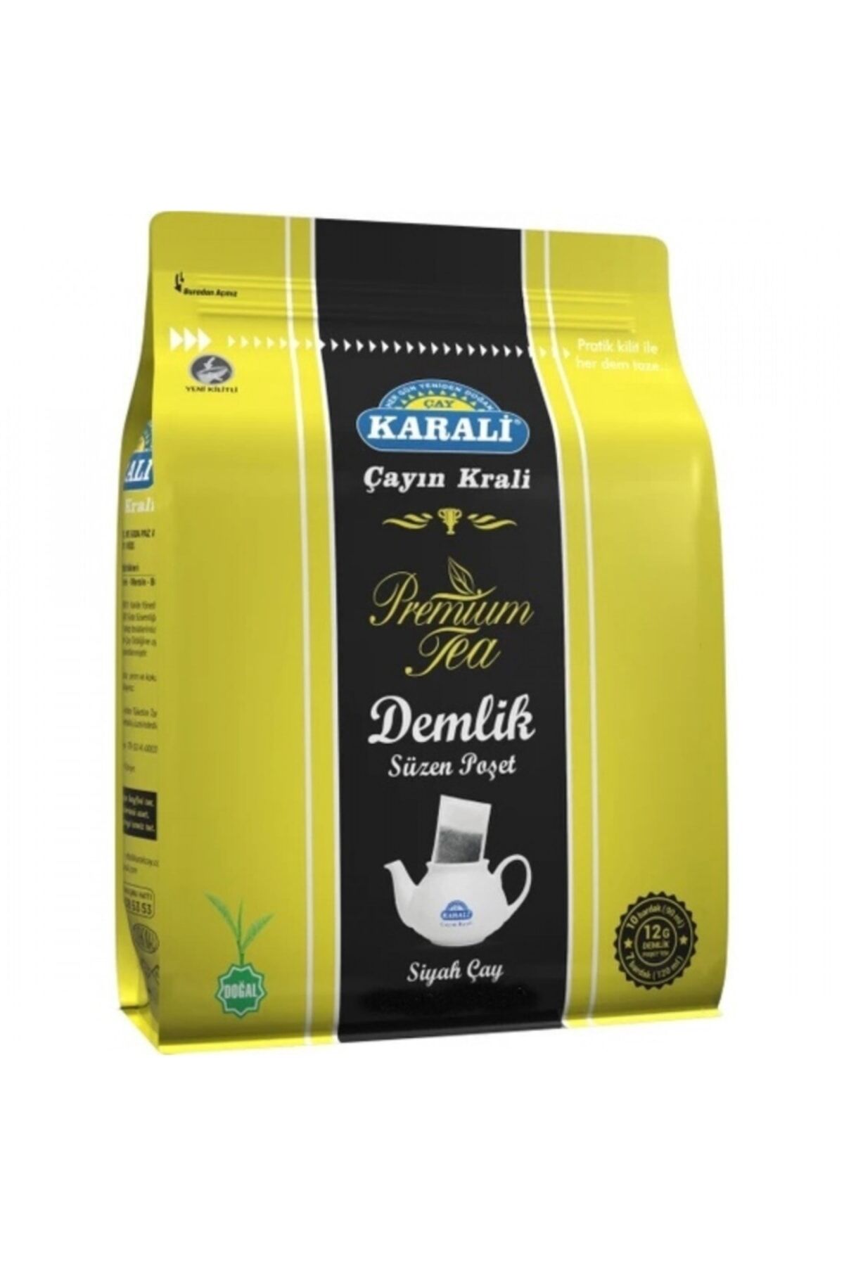 KARALİ PREMİUM DEMLİK POŞET 40x24 GR x 12 ADET