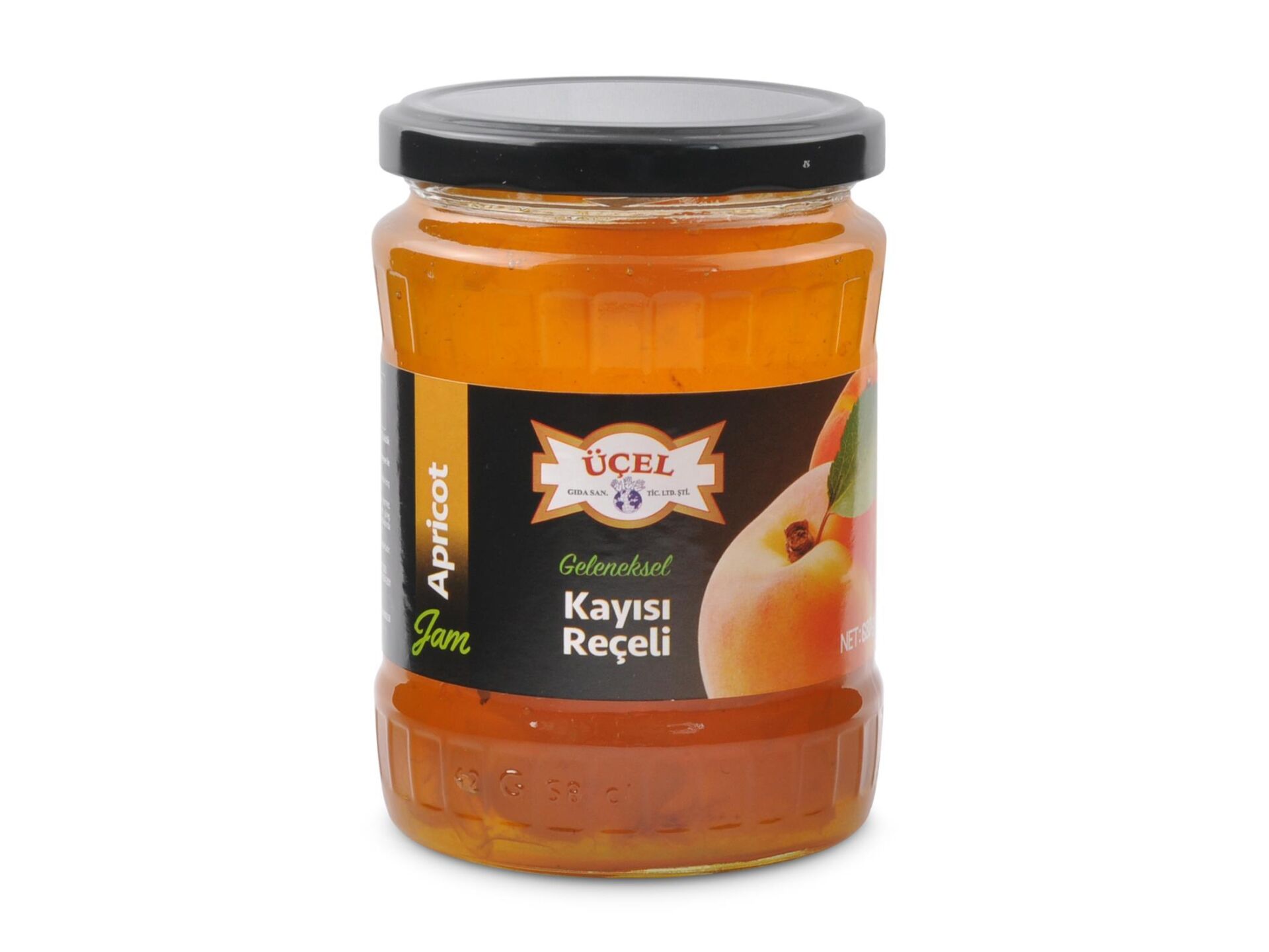 ÜÇEL KAYISI REÇELİ CAM 680 GR