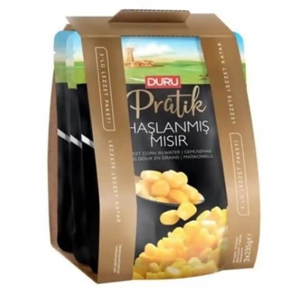 DURU PRATİK HAŞLANMIŞ MISIR 3'LÜ LEZZET PAKETİ