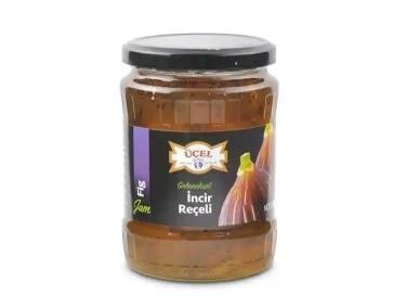 ÜÇEL İNCİR REÇELİ CAM 800 GR