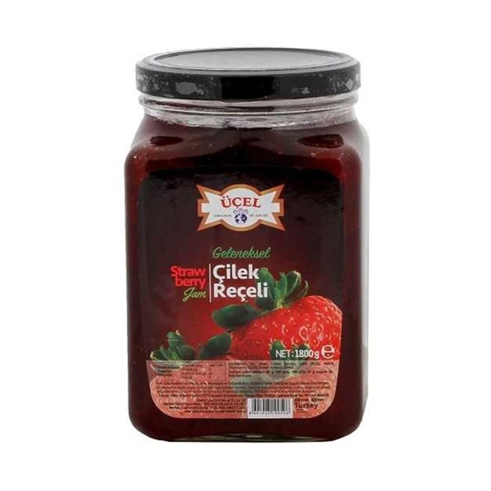 ÜÇEL ÇİLEK REÇELİ CAM 1800 GR