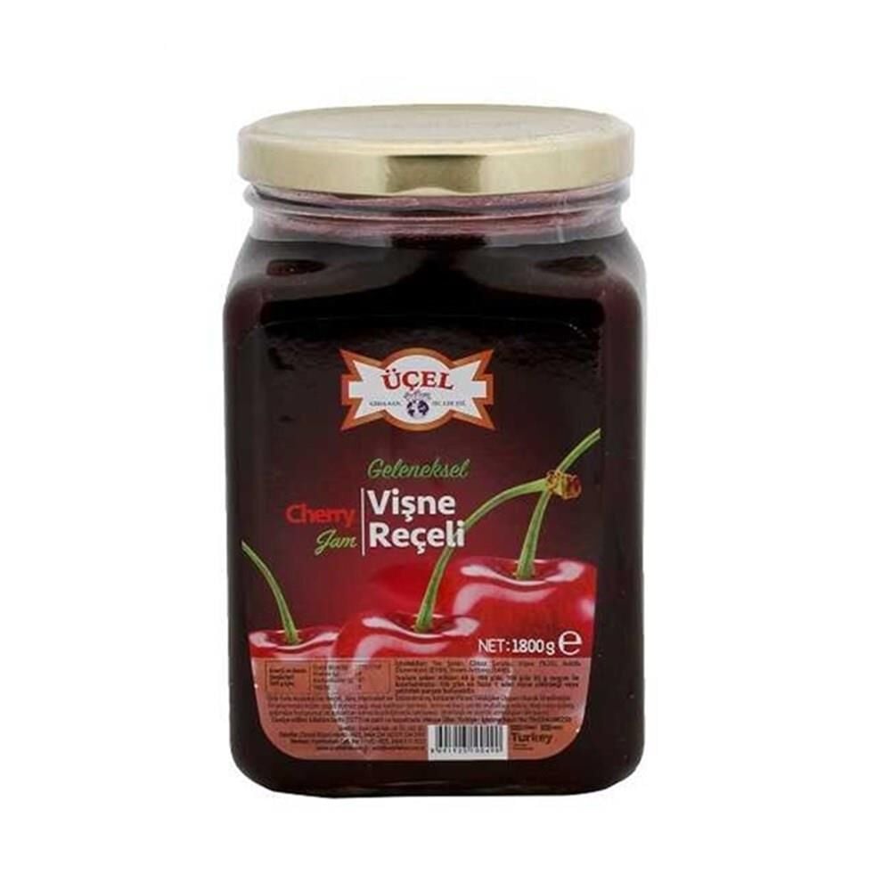 ÜÇEL VİŞNE REÇELİ CAM 1800 GR