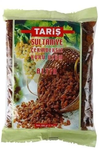 TARİŞ ALTIN SULTANİYE KURU ÜZÜM 500GR