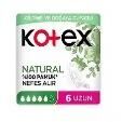KOTEX NATUREL UZUN 6 ADET