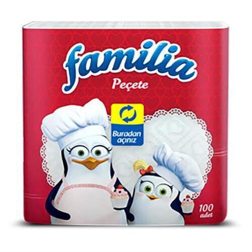 FAMİLİA YAPRAK PEÇETE 100'LÜ