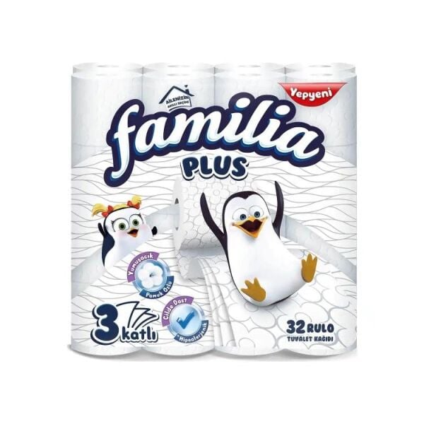 FAMİLİA PLUS TUVALET KAĞIDI 3 KATLI 32'Lİ
