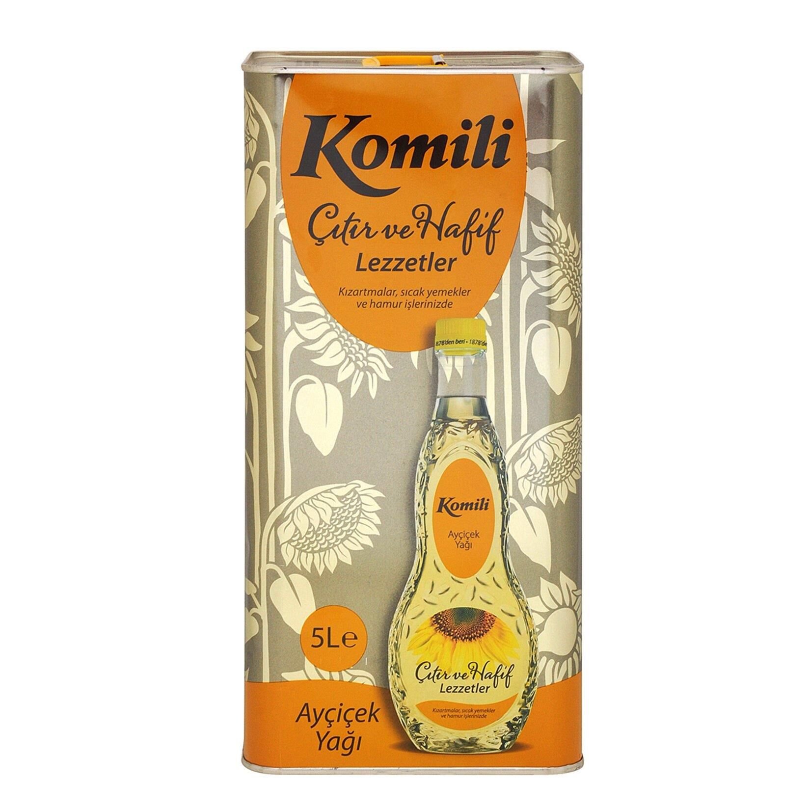 KOMİLİ AYÇİÇEK YAĞI 5 KG TNK