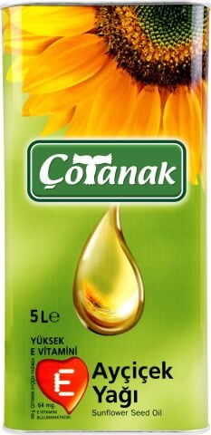ÇOTANAK AYÇİÇEK YAĞI 5 LT TNK