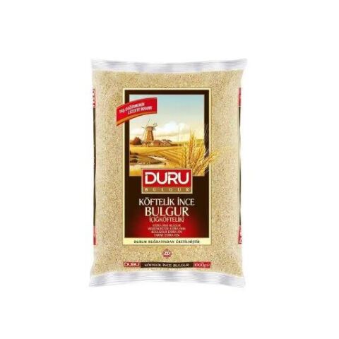 DURU ÇİĞ KÖFTELİK BULGUR 1 KG