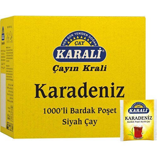 KARALİ KARADENİZ BARDAK POŞET 1000*2 GR
