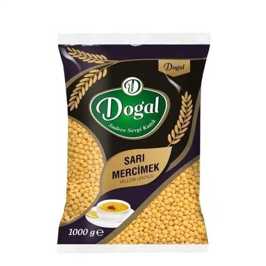 DOĞAL SARI MERCİMEK 1 KG
