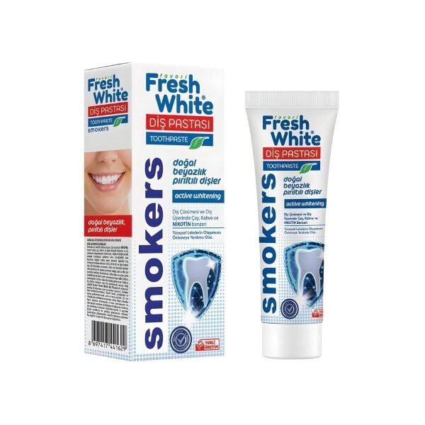 FRESH WHITE DİŞ PASTASI SMOKERS 90 GR