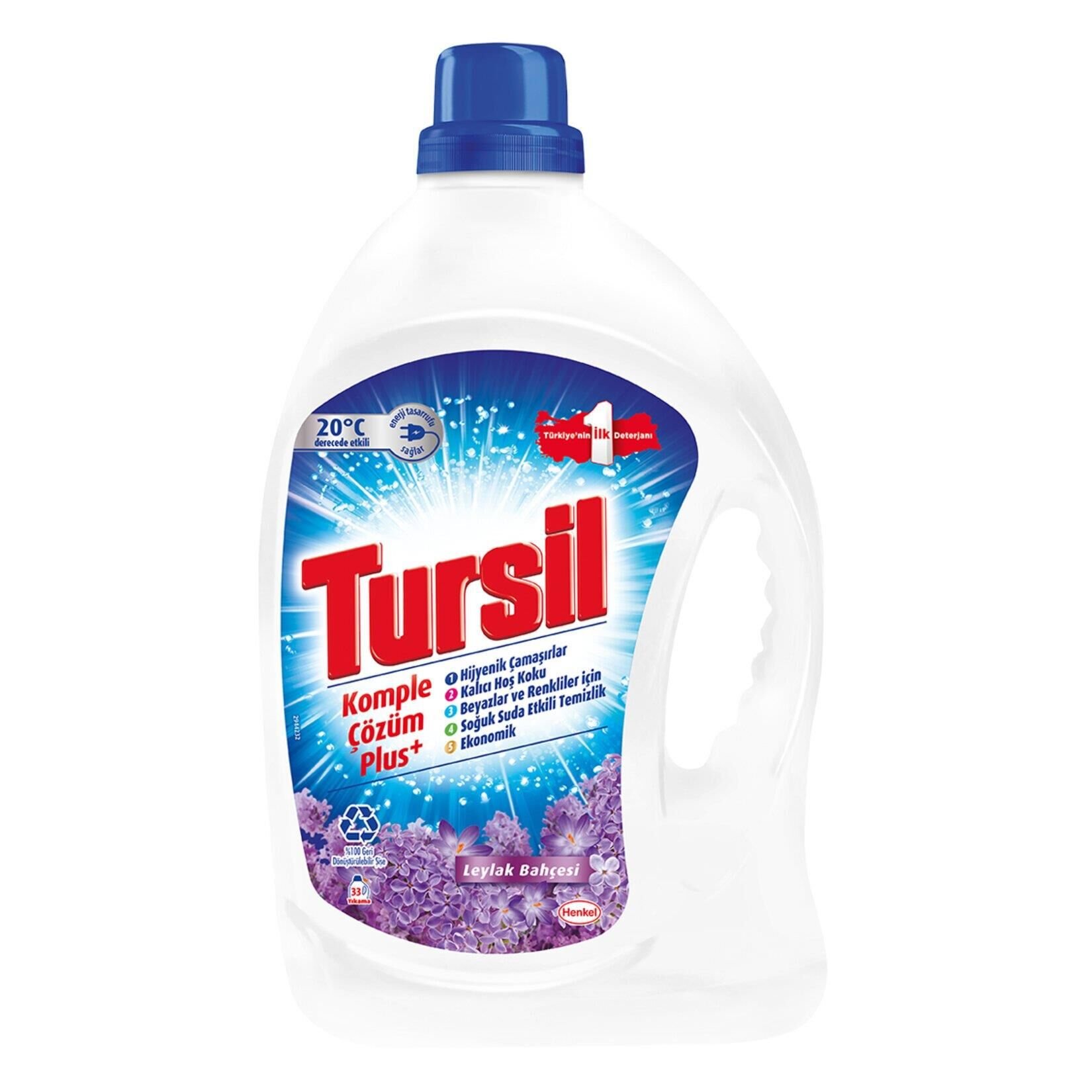 TURSİL JEL ÇAMAŞIR DETERJANI LEYLAK BAHÇESİ 2145 ML