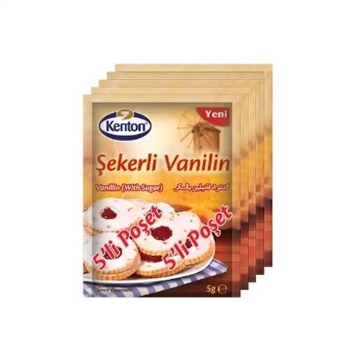 KENTON ŞEKERLİ VANİLİN 5 'Lİ
