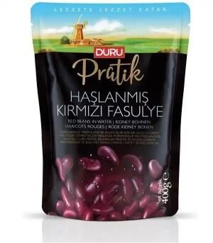 DURU PRATİK KIRMIZI HAŞLANMIŞ FASULYE 400 GR