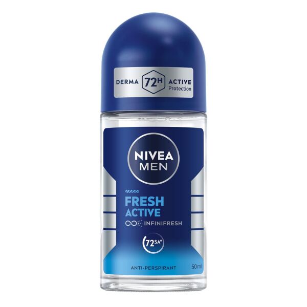 NIVEA 50 ML ROLLON FRESH ACTIVE