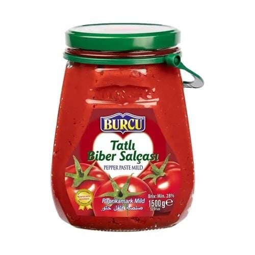 BURCU TATLI BİBER SALÇASI 1500 GR