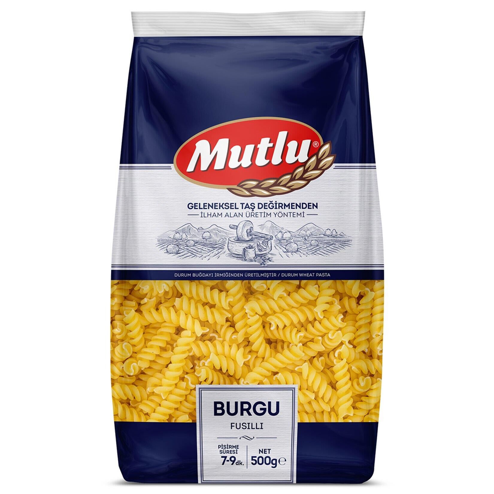 MUTLU BURGU MAKARNA 500 GR