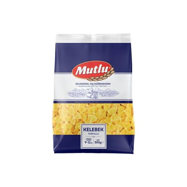 MUTLU KELEBEK  MAKARNA 500 GR