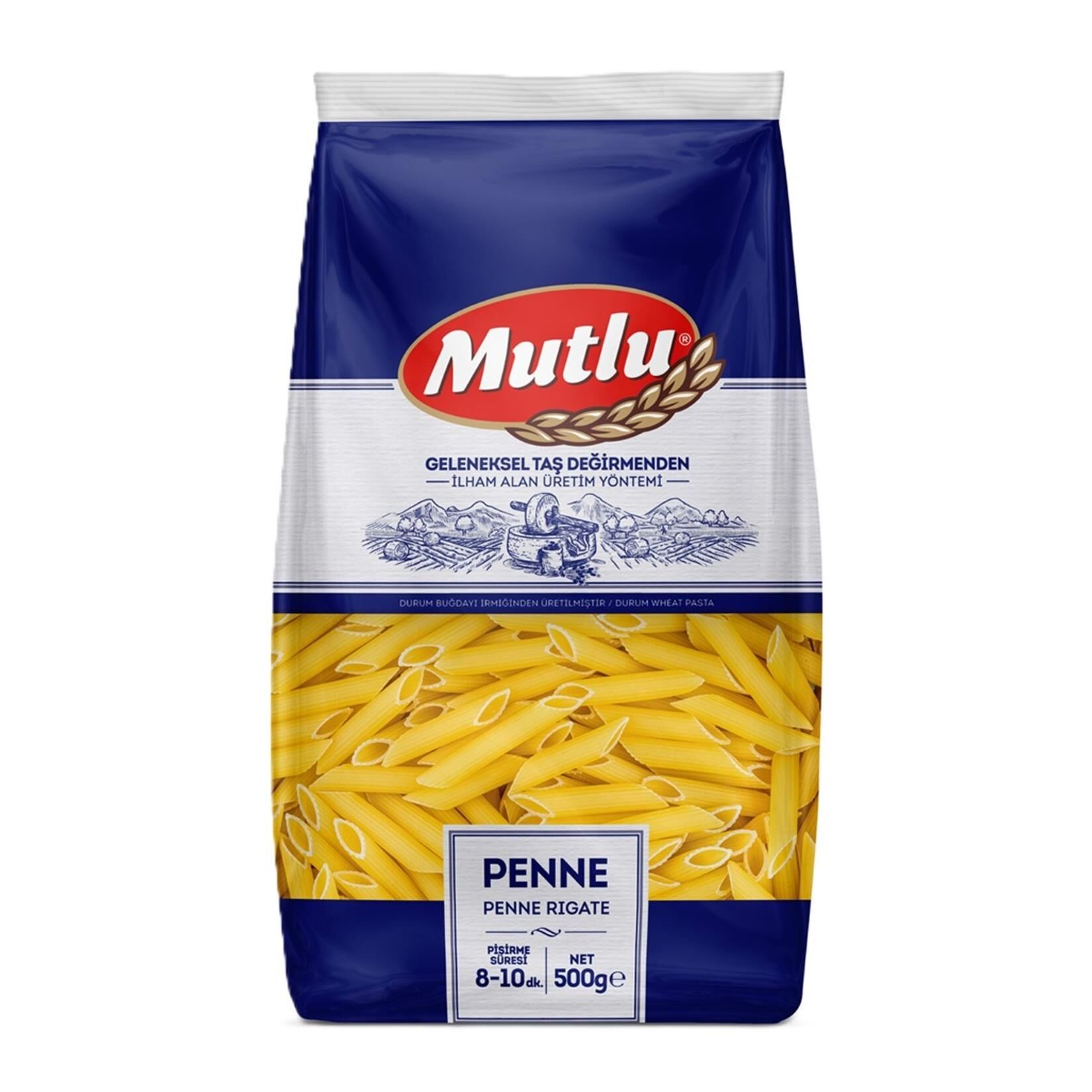 MUTLU PENNE  MAKARNA 500 GR