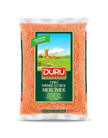 DURU KIRMIZI FUTBOL MERCİMEK 2000 GR