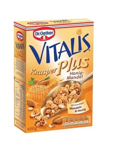 DR.OETKER VİTALİS MÜSLİ BAL BADEM 450 GR