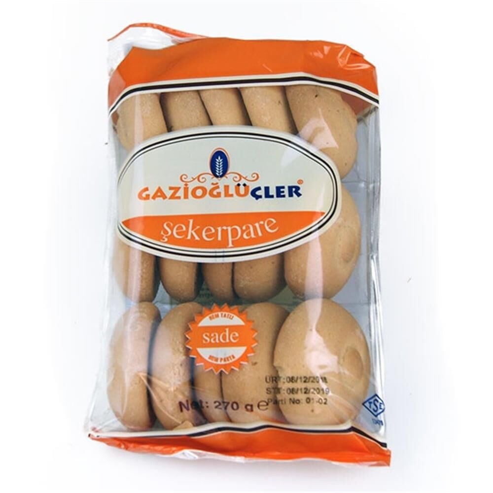 GAZİOĞLU ŞEKERPARE SADE 230 GR