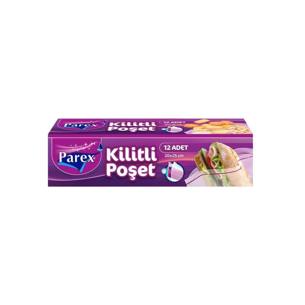 PAREX KİLİTLİ BUZ.POŞETİ BÜYÜK 12'Lİ