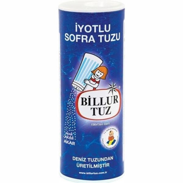 BİLLUR TUZ İYOTLU KARTON 125 GR