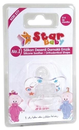 STAR BABY 277 DESENLİ DAMAKLI EMZİK NO:1