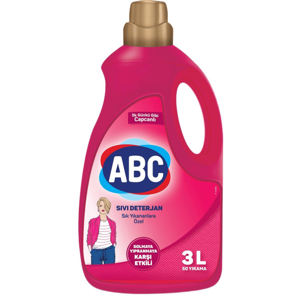 ABC SIVI ÇAMAŞIR DETERJANI KOLAY ÜTÜ 3000 ML